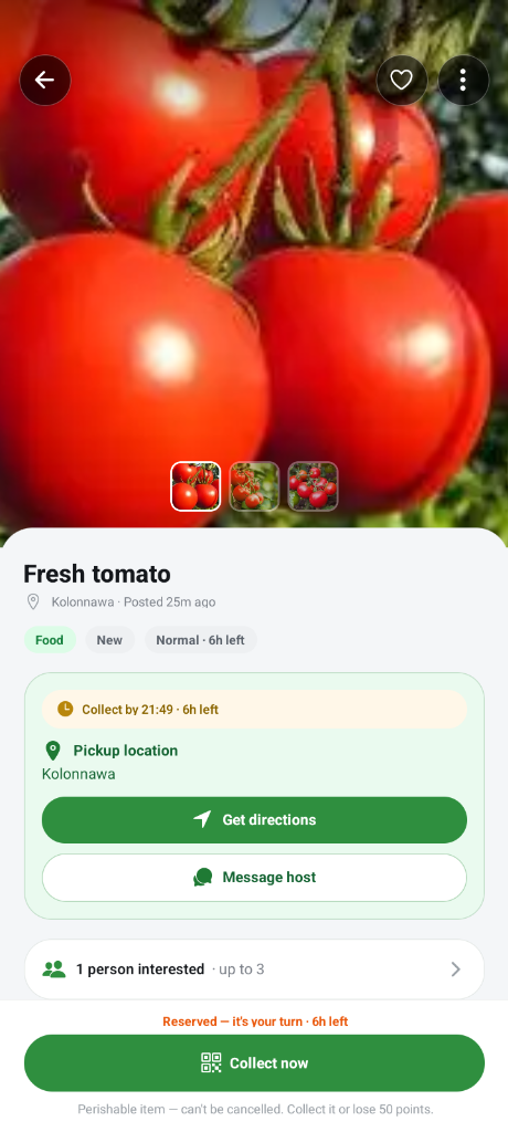 Confirming a safe pickup with a code